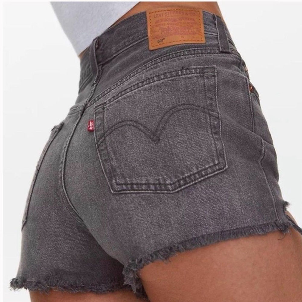Levi's Women's Charcoal Jean Shorts